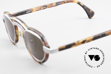 Alain Mikli 5107 / 0504 80er Designer Sonnenbrille, die Fassung kann ggf. auch optisch verglast werden, Passend für Herren und Damen