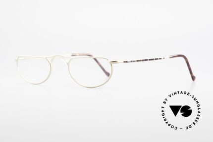 Giorgio Armani 133 Alte Designer Lesebrille 80er, interessante Lackierung in "mattgold / kastanie", Passend für Herren und Damen