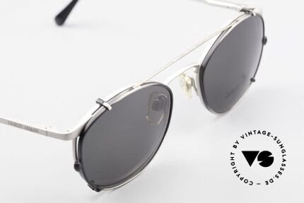 Giorgio Armani 163 Clip On 132 Panto Sonnenbrille, ungetragen (wie all unsere Armani Brillenfassungen), Passend für Herren
