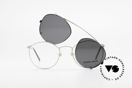 Giorgio Armani 163 Clip On 132 Panto Sonnenbrille, KEINE RETROBRILLE, sondern ein altes ORIGINAL!!, Passend für Herren
