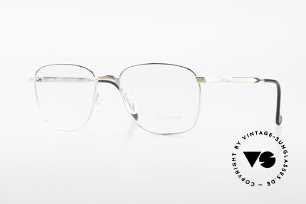 S.T. Dupont D048 90er Luxus Brillenfassung 23kt, klassische S.T. Dupont Herren Luxus-Brillenfassung, Passend für Herren