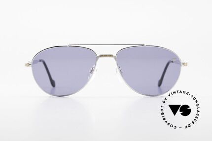 S.T. Dupont D069 23kT Vergoldete Aviator Brille, hochwertige Verarbeitung & Large Passform, Gr. 60°17, Passend für Herren