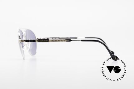 S.T. Dupont D069 23kT Vergoldete Aviator Brille, orig. Gläser (mit Dupont Logo) für optimalen UV-Schutz, Passend für Herren