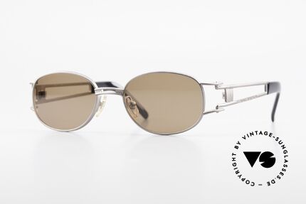 Yohji Yamamoto 52-6106 Vintage Designerbrille Oval, klassisch ovale vintage Sonnenbrille von Yohji Yamamoto, Passend für Herren und Damen