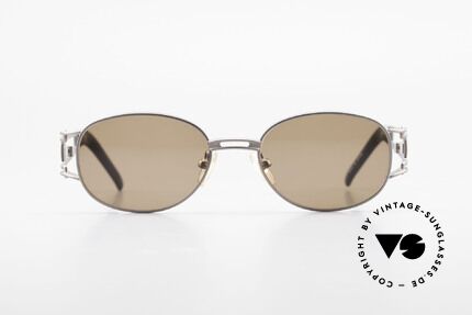 Yohji Yamamoto 52-6106 Vintage Designerbrille Oval, subtiles aber außergewöhnliches 90er Design; Avantgarde, Passend für Herren und Damen