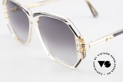 Cazal 169 Vintage Damen Sonnenbrille, mit 4 kleinen dezenten Strass-Steinen als Zierschrauben, Passend für Damen