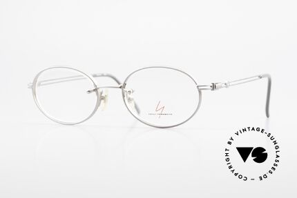 Yohji Yamamoto 51-5107 Titanium Designerbrille Oval, rare 90er vintage Designer-Brille von Yohji Yamamoto, Passend für Herren und Damen