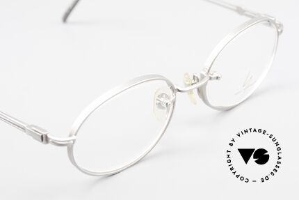 Yohji Yamamoto 51-5107 Titanium Designerbrille Oval, KEINE Retromode; sondern ein Yamamoto 90er Original, Passend für Herren und Damen