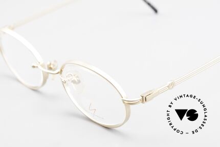 Yohji Yamamoto 51-5107 Designerbrille Oval Vergoldet, ungetragen (wie alle unsere vintage Designer-Brillen), Passend für Herren und Damen