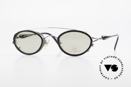 Yohji Yamamoto 51-7210 No Retro Brille Clip-On 90er, 90er Jahre vintage Sonnenbrille von Yohji Yamamoto, Passend für Herren und Damen