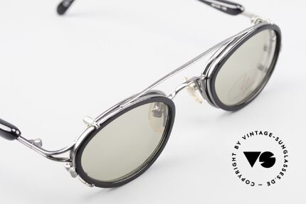 Yohji Yamamoto 51-7210 No Retro Brille Clip-On 90er, die Fassung kann natürlich beliebig verglast werden, Passend für Herren und Damen