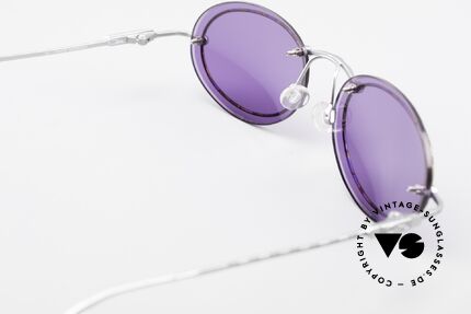 Cazal 770 Oval Vintage Sonnenbrille 90er, violetten Sonnengläser sind sehr angenehm zu tragen, Passend für Herren und Damen