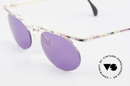 Cazal 758 No Retro Cazal Sonnenbrille, Katalog-Farbbezeichnung: rosé-mint-schwarz / gold, Passend für Herren und Damen