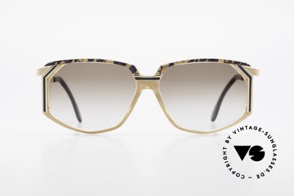 Cazal 346 Hip Hop Vintage Sonnenbrille, sehr markante Rahmenform = unverwechselbar CAZAL, Passend für Herren und Damen