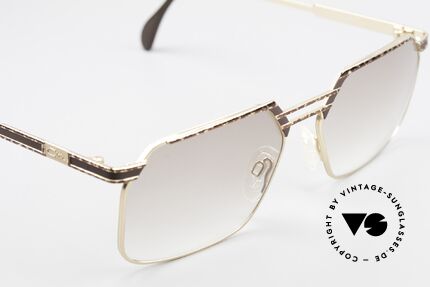 Cazal 760 Echt Vintage 90er Sonnenbrille, ungetragen, leicht braun getönte Gläser, M Gr. 57-16, Passend für Herren