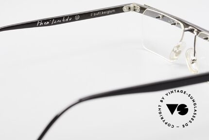 Theo Belgium Lambeta 7 Echte Büffelhorn Fassung, sozusagen: vintage Brillenfassung mit Symbol-Charakter, Passend für Herren