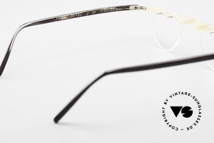Theo Belgium Fhefa Rare 90er Büffelhorn Brille, ungetragenes Theo-Einzelstück für die, die sich trauen ;), Passend für Herren und Damen