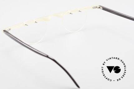 Theo Belgium Fhefa Rare 90er Büffelhorn Brille, die original Demogläser können natürlich ersetzt werden, Passend für Herren und Damen