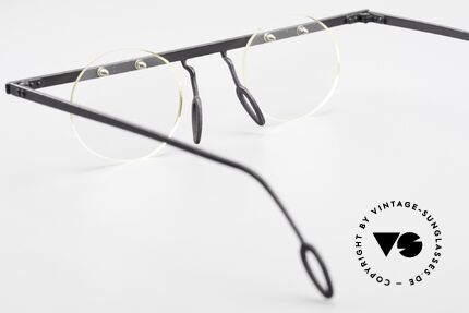 Theo Belgium Tita VII 11 Titanium 90er Vintage Brille, Größe: large, Passend für Herren und Damen