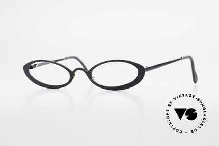 Theo Belgium RaRa Randlose 90er Cateye Brille Details