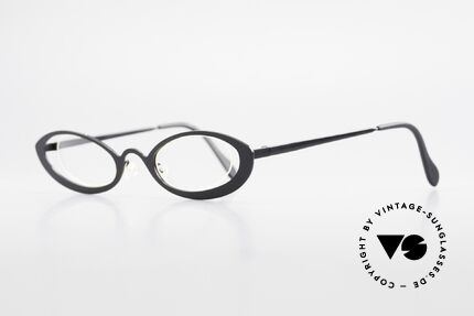 Theo Belgium RaRa Randlose 90er Cateye Brille, Gläser werden u.a. durch einen Nylor-Faden gehalten, Passend für Damen