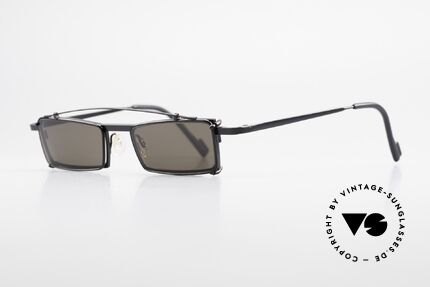 Theo Belgium XM Eckige Designerbrille Clip On, damals gemacht für die 'Avantgarde' und Individualisten, Passend für Herren