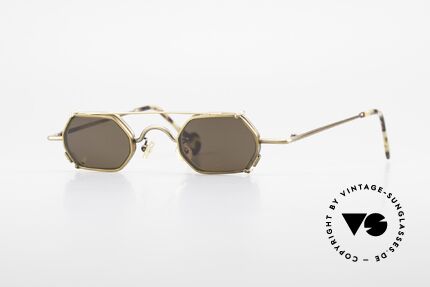 L.A. Eyeworks DICE 455 Vintage Fassung mit Clip On, L.A. EYEWORKS: Kleinstserien aparter Brillenmodelle, Passend für Herren und Damen