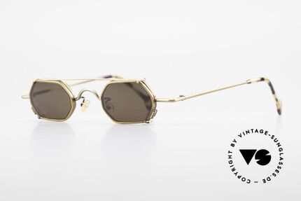 L.A. Eyeworks DICE 455 Vintage Fassung mit Clip On, viel Liebe zum Detail (jeder Rahmen mit 'Geburtsjahr'), Passend für Herren und Damen