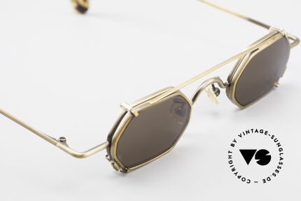 L.A. Eyeworks DICE 455 Vintage Fassung mit Clip On, KEINE Retromode; ein altes Original (Los Angeles '95), Passend für Herren und Damen