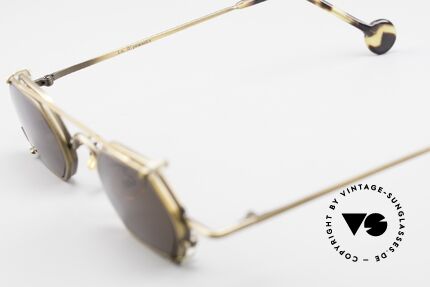 L.A. Eyeworks DICE 455 Vintage Fassung mit Clip On, Größe: medium, Passend für Herren und Damen