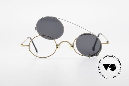 L.A. Eyeworks LINK 143 Ovale Brille mit Sonnen-Clip, Größe: medium, Passend für Herren und Damen