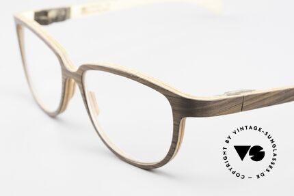 Rolf Spectacles Appia 05 Reine Holzbrille Das Original, jedes Holz-Modell ist individuell (dank der Maserung), Passend für Herren und Damen