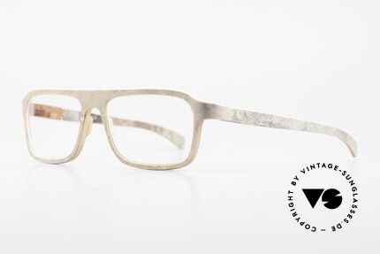 Rolf Spectacles Dino 41 Steinbrille sowie Holzbrille, ein absolutes Meisterwerk (in Handarbeit gefertigt), Passend für Herren
