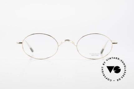 Oliver Peoples Gallagher Vintage Brille Oval Rund, 1986 gegründet; inspiriert vom 20er Art Deco Zeitalter, Passend für Herren und Damen