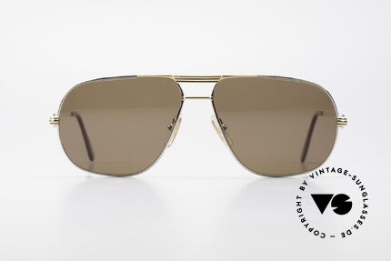 Cartier Tank - L Seltene Platin Sonnenbrille, kostbare und markante Herrenbrille in zeitlosem Design, Passend für Herren
