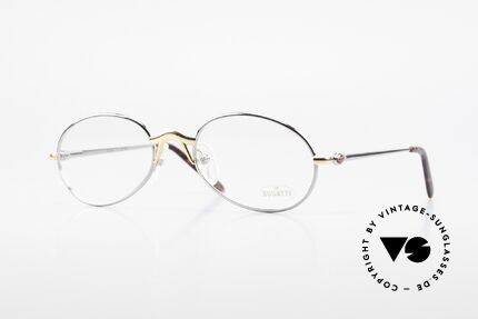 Bugatti 22126 Original 90er Vintage Brille, sehr elegantes BUGATTI vintage Brillengestell, Passend für Herren und Damen