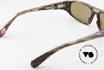 Bugatti 222 Luxus Designer Sonnenbrille, Sonnengläser (100% UV) sind ggf. auswechselbar, Passend für Herren