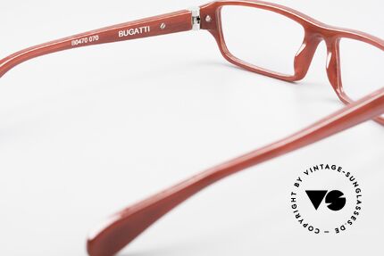 Bugatti 470 Edle Designerbrille Dunkelrot, !das DUNKELROT erscheint auf den Fotos heller!, Passend für Herren