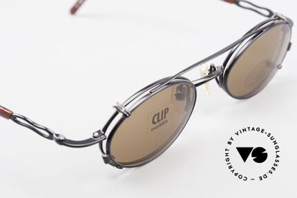 Yohji Yamamoto 51-8201 Ovale Vintage Brille Clip On, ungetragen (wie alle unsere vintage Qualitätsbrillen), Passend für Herren und Damen