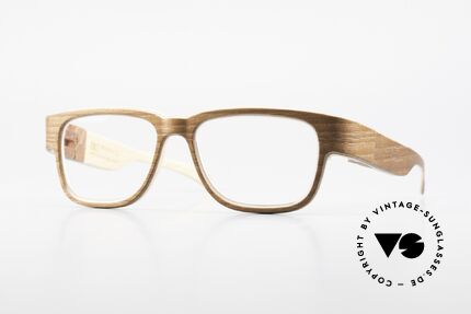 Rolf Spectacles Jupiter 54 XL Brille Komplett aus Holz, Echte Holzbrille von Rolf Spectacles, DAS ORIGINAL!, Passend für Herren