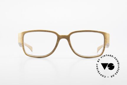 Rolf Spectacles Hornet 52 Brille Komplett aus Holz Large, 2009 der Öffentlichkeit präsentiert & sofort prämiert, Passend für Herren und Damen