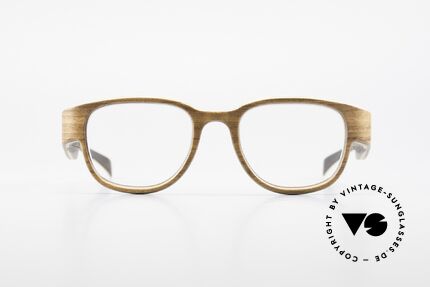 Rolf Spectacles Berlina 53 Reine Holzbrille Unisex Large, 2009 der Öffentlichkeit präsentiert & sofort prämiert, Passend für Herren und Damen
