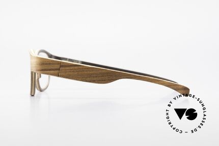Rolf Spectacles Berlina 53 Reine Holzbrille Unisex Large, jedes Holz-Modell ist individuell (dank der Maserung), Passend für Herren und Damen