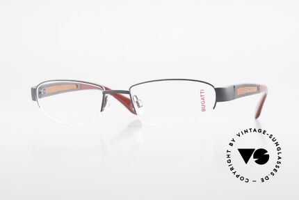 Bugatti 520 Padouk Edelholz Titanbrille, BUGATTI LUXUS-Brille 520 in unfassbarer Qualität, Passend für Herren
