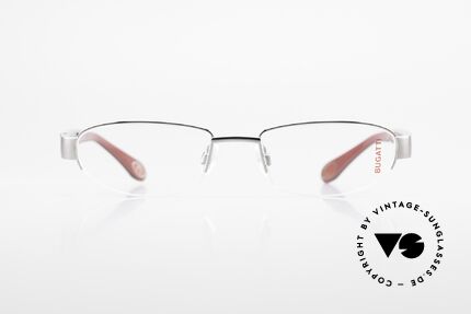 Bugatti 520 Ebenholz Brille Ruthenium, Titanium-Fassung (M Gr.54/19) Ruthenium plattiert, Passend für Herren