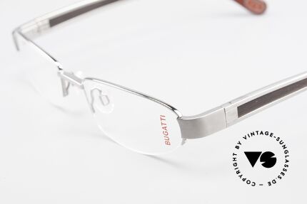 Bugatti 520 Ebenholz Brille Ruthenium, absolutes Spitzen-Produkt in Design & Verarbeitung, Passend für Herren