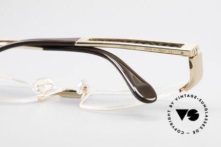 Bugatti 524 Carbon Titanium Gold Brille, Größe: large, Passend für Herren