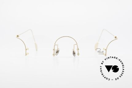 Paul Chiol 03 Randlose Vintage Kunstbrille, ein Synonym für anspruchsvolle rahmenlose Brillen, Passend für Herren und Damen