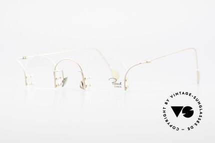 Paul Chiol 2000 Randlose Vintage Kunstbrille, filigran ausgeklügelte Formen; schlichtweg mondän, Passend für Herren und Damen