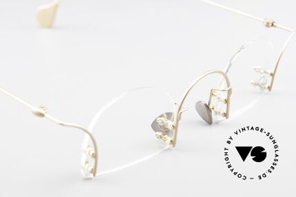 Paul Chiol 03 Randlose Vintage Kunstbrille, Glasform- & Glasgröße kann Ihr Optiker ggf. ändern, Passend für Herren und Damen